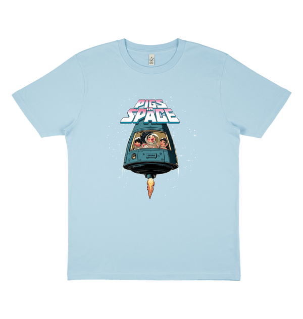 Light Blue Printed T-shirt