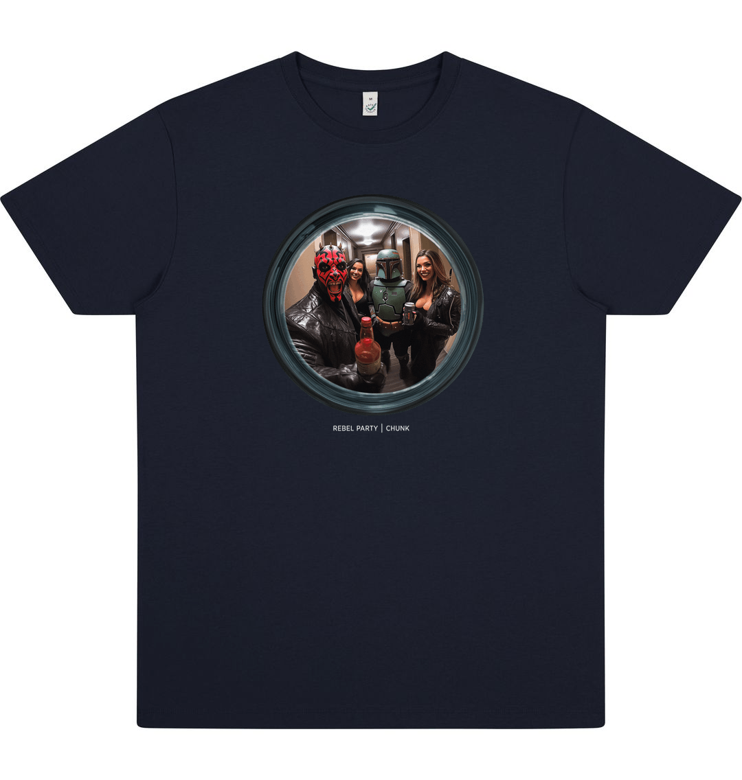 French navy Printed T-shirt