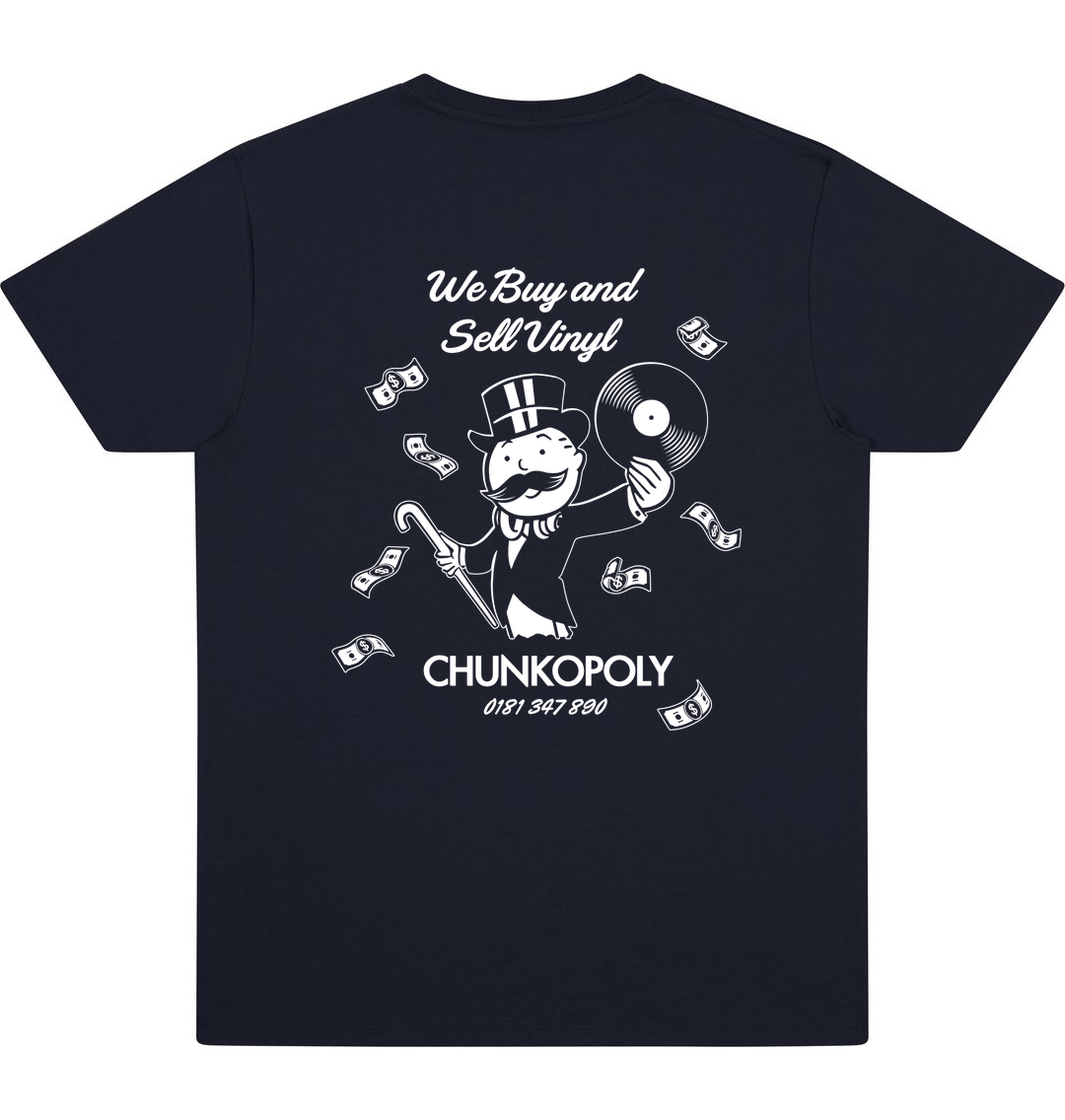 French navy Printed T-shirt