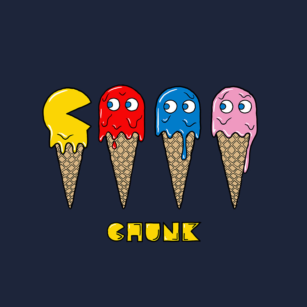 8-Bit Ice Cream French Navy T-Shirt