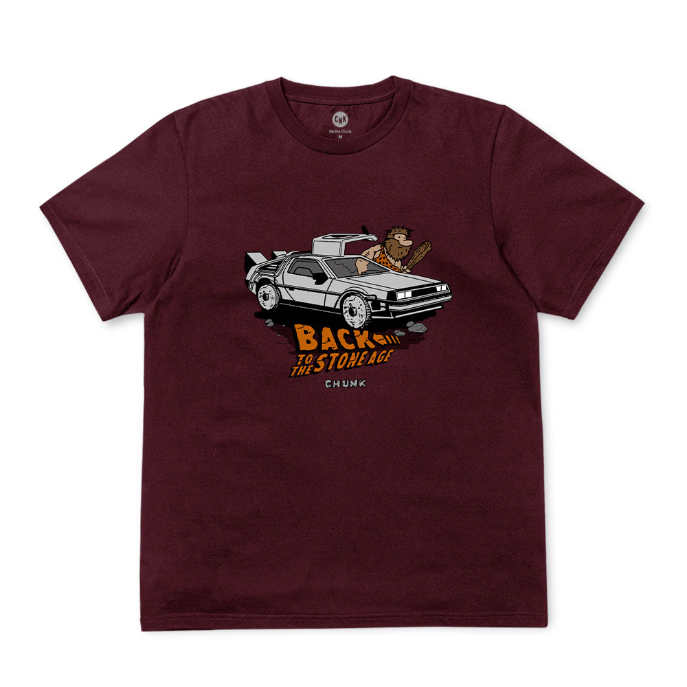 Back To The Stone Age Burgundy T-Shirt