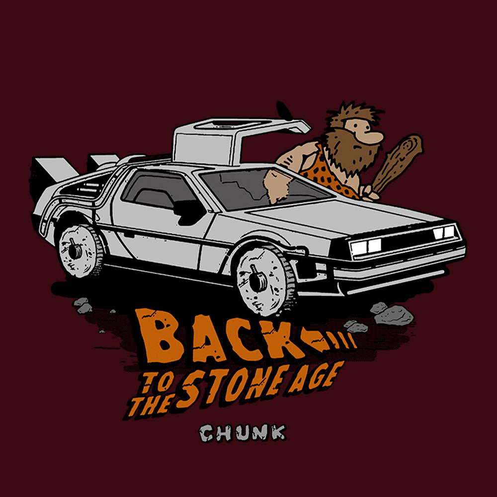 Back To The Stone Age Burgundy T-Shirt