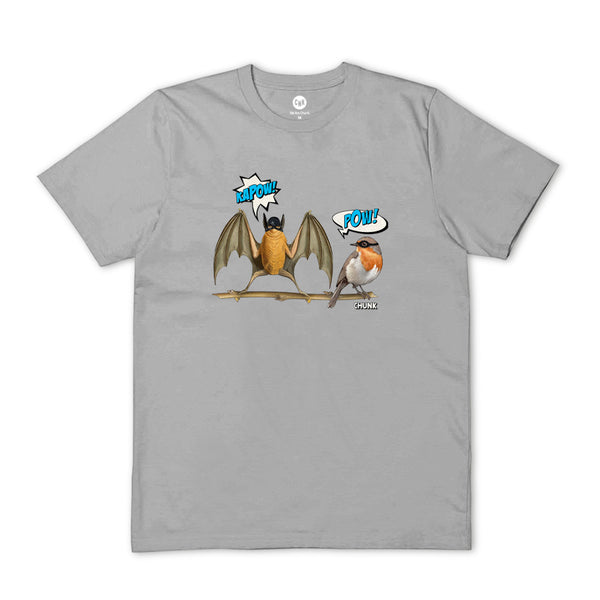 Bat And Robin Light Grey T-Shirt