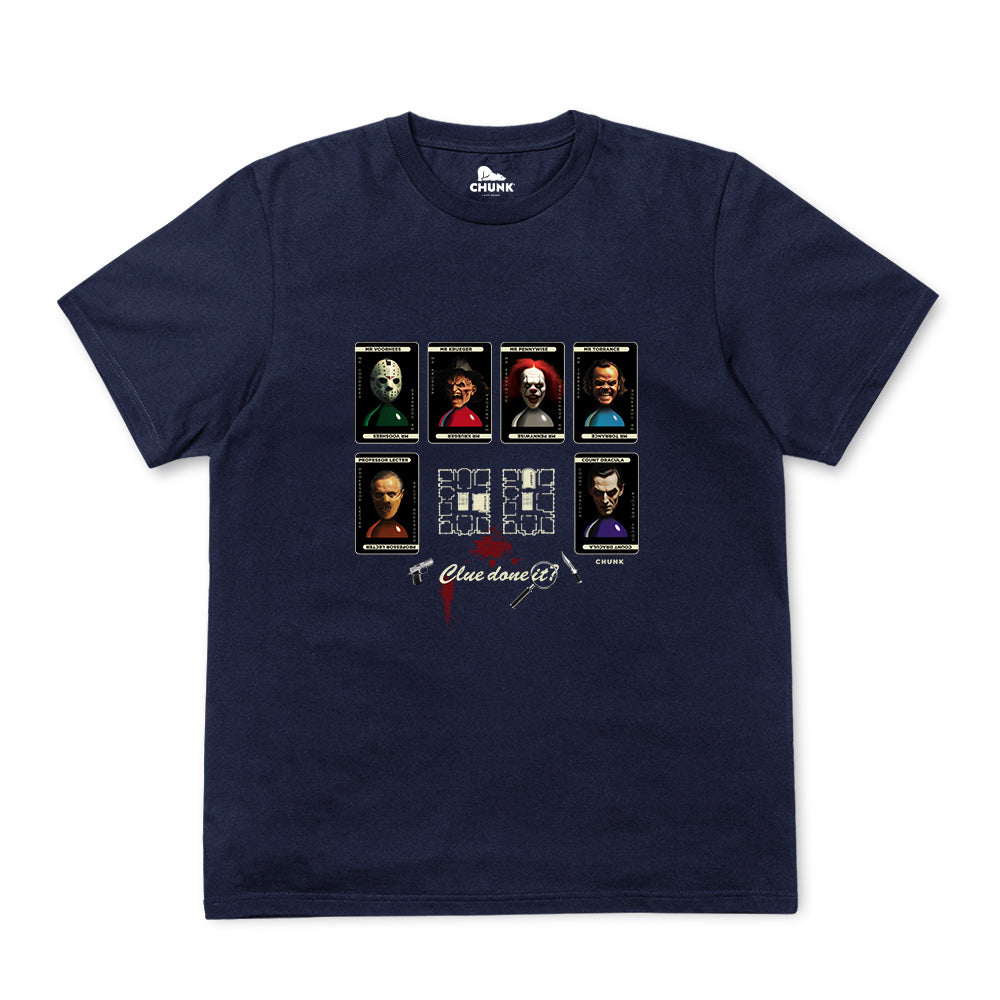 Clue Done It Navy T-Shirt