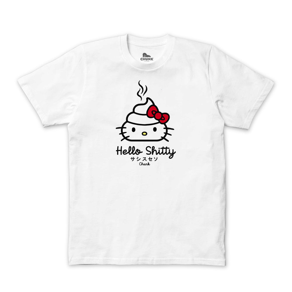 Hello Shitty White T-Shirt
