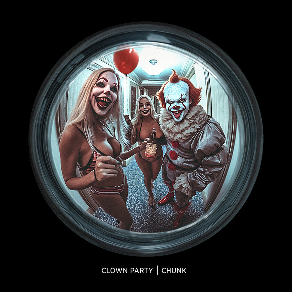 Clown Party Black Hoodie