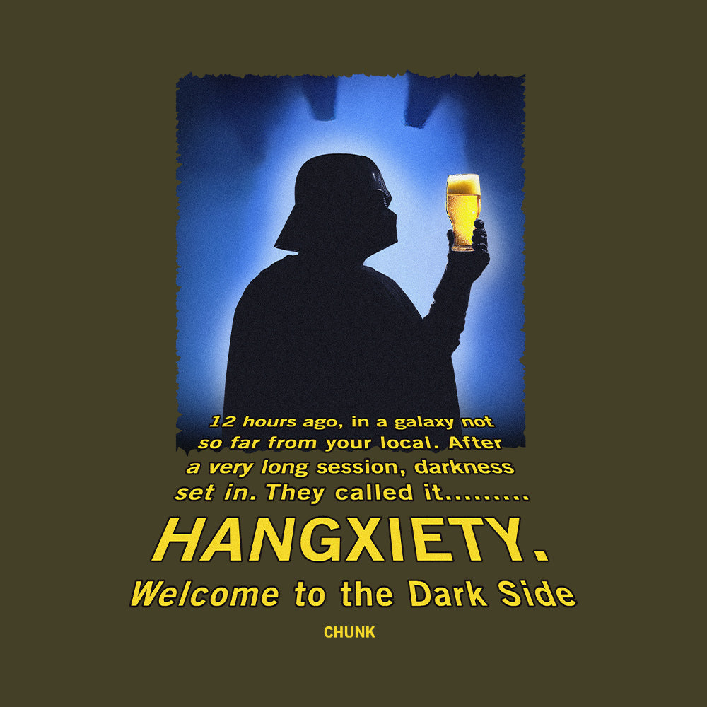 Dark Side Hangxiety Khaki T-Shirt