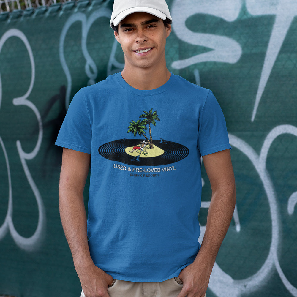Desert Island Disc Bright Blue T-Shirt