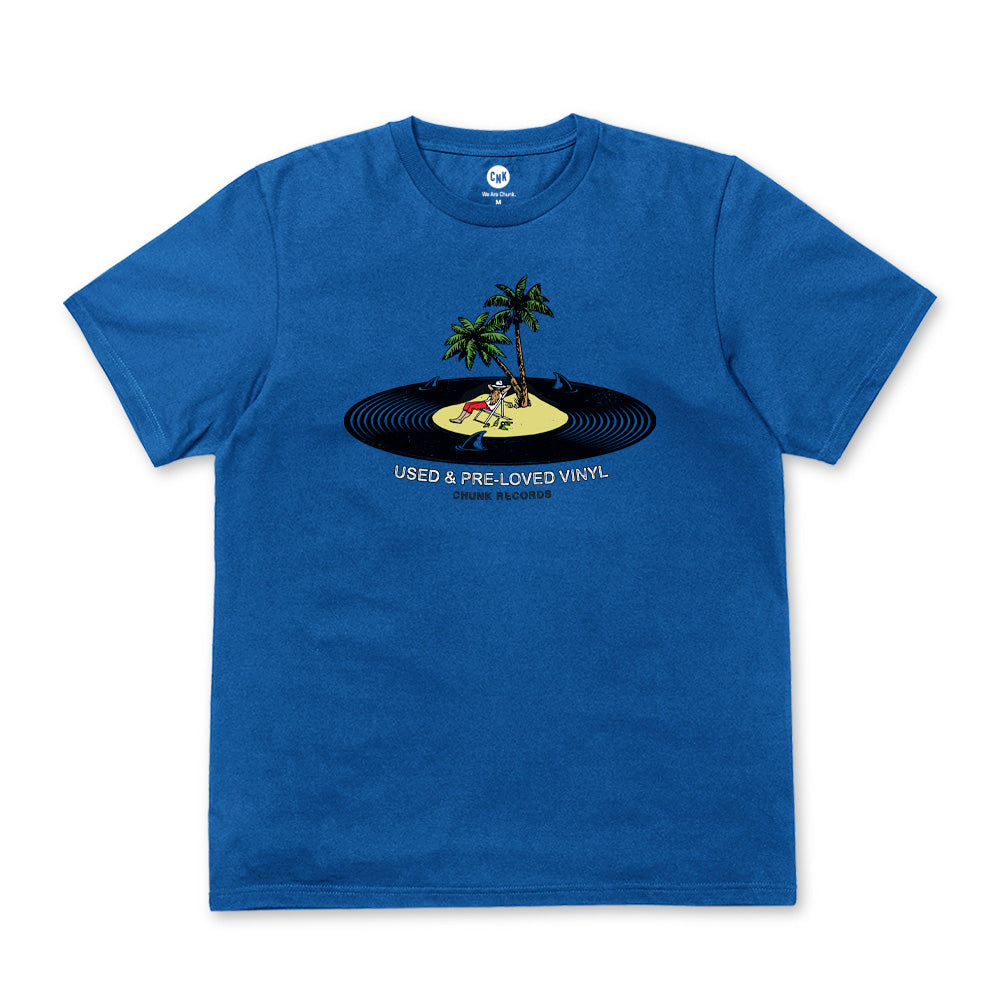 Desert Island Disc Bright Blue T-Shirt