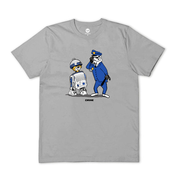 Droid Cat Light Grey T-Shirt