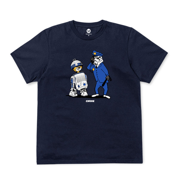 Droid Cat Navy T-Shirt
