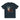 Dystopian Calligraphy Denim Blue T-Shirt