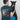 Dystopian Calligraphy Denim Blue T-Shirt