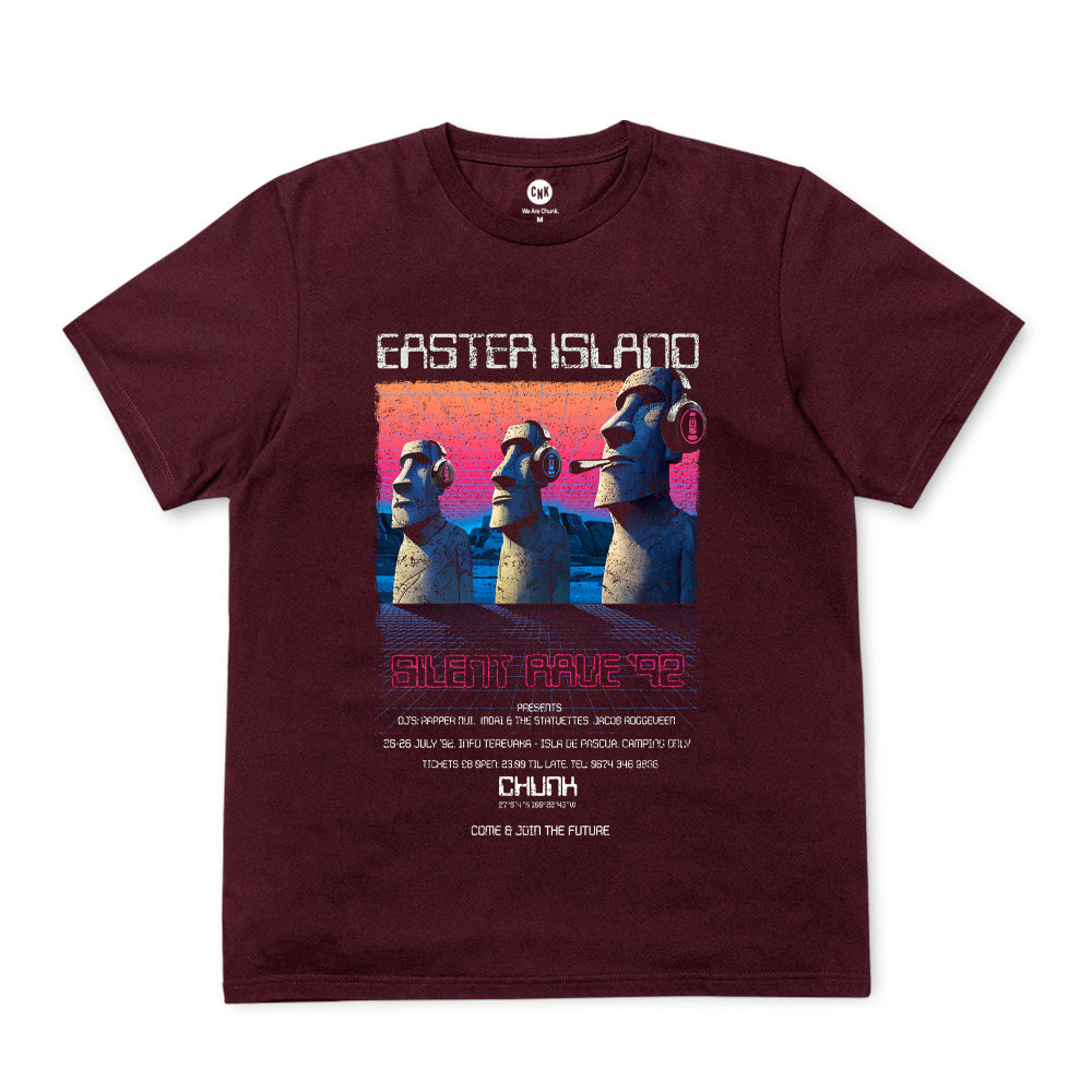 Easter Island Burgundy T-Shirt