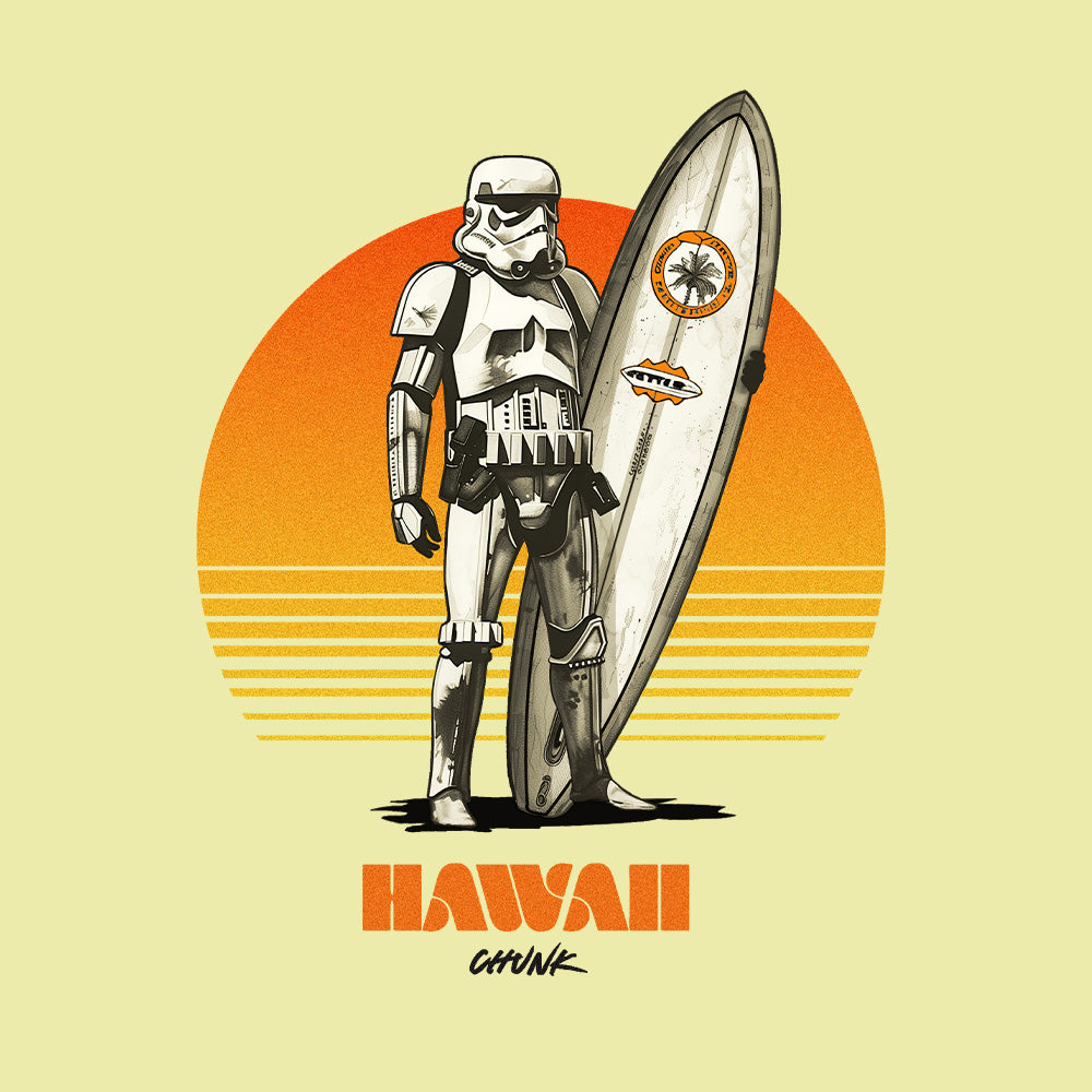 Hawaii Surfer Pale Lemon T-Shirt