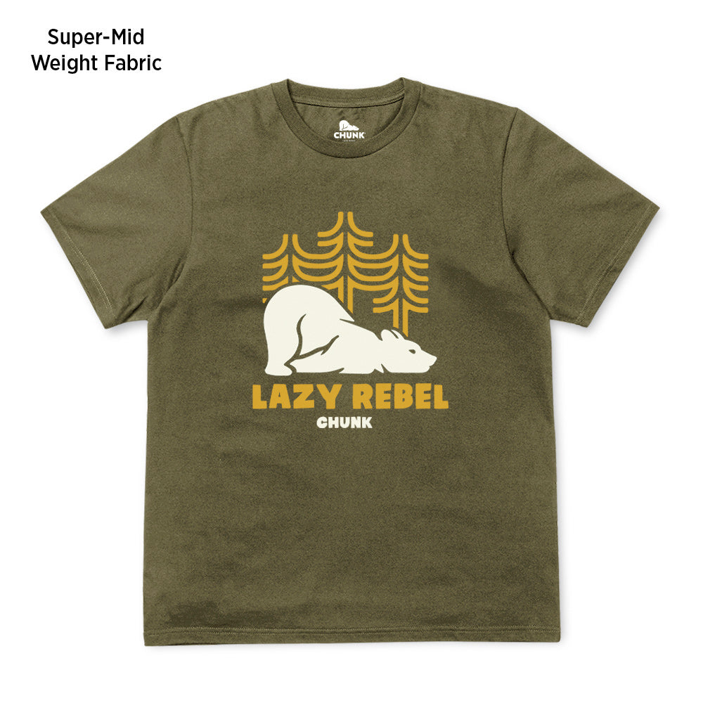 Lazy Rebel Faded Khaki T-Shirt