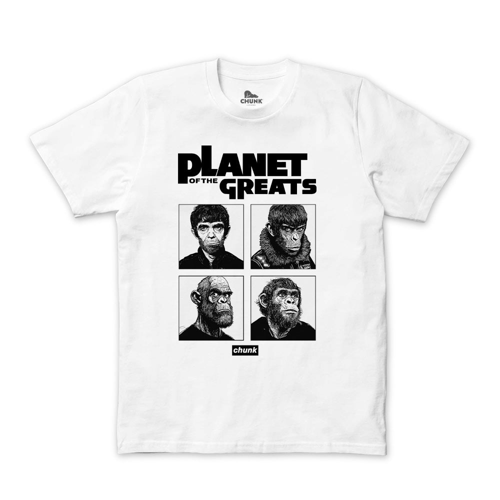 Planet Of The Greats White T-Shirt