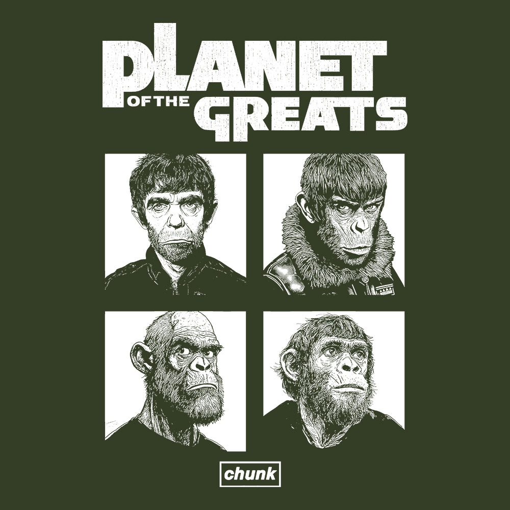 Planet Of the Greats Khaki T-Shirt