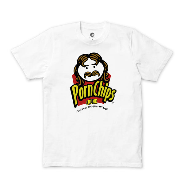Porn Chips White T-Shirt