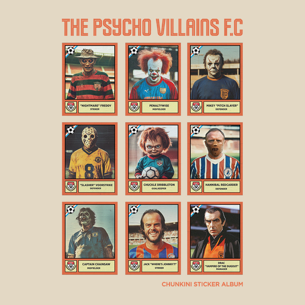 Psycho Villains Beige T-Shirt