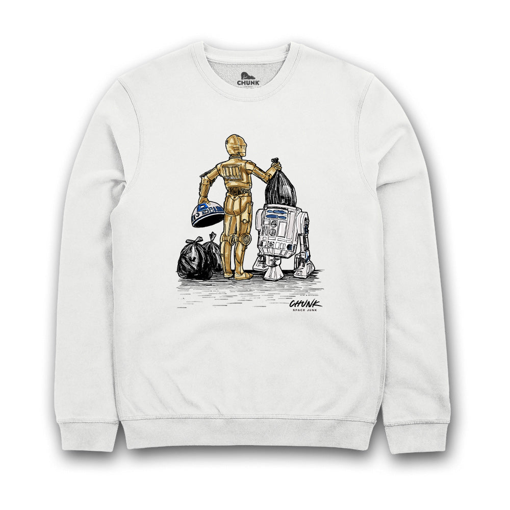 Space Junk White Sweatshirt