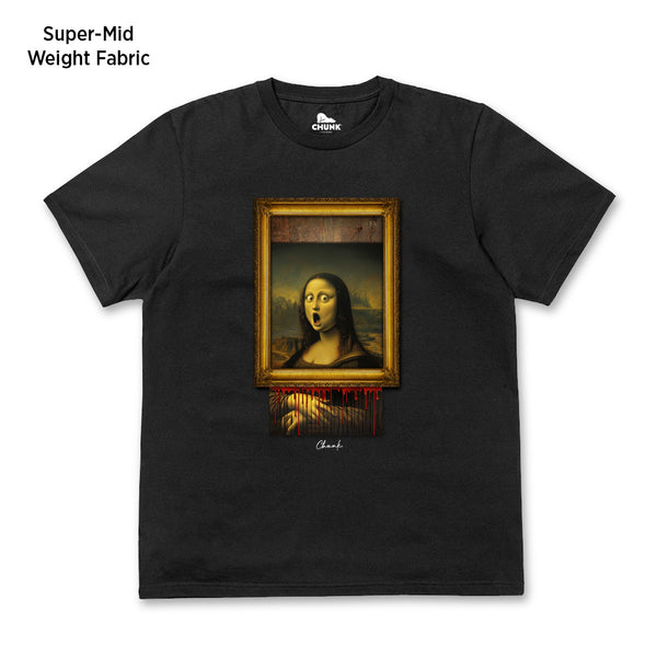 Shredded Mona Black T-Shirt