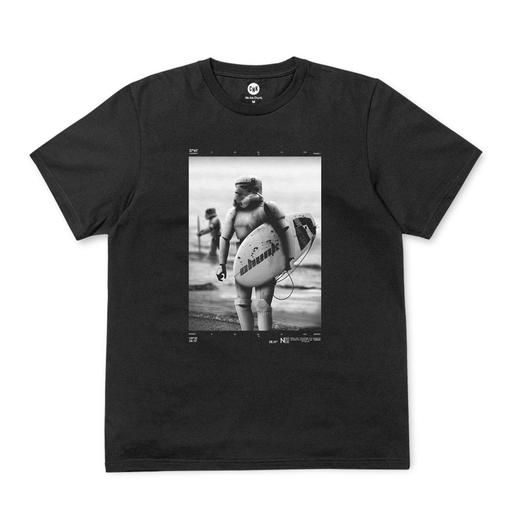 Surfing Trooper Black T-Shirt