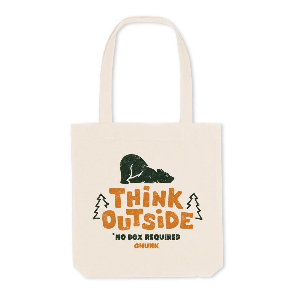 Think Outside Natural Tote Bag