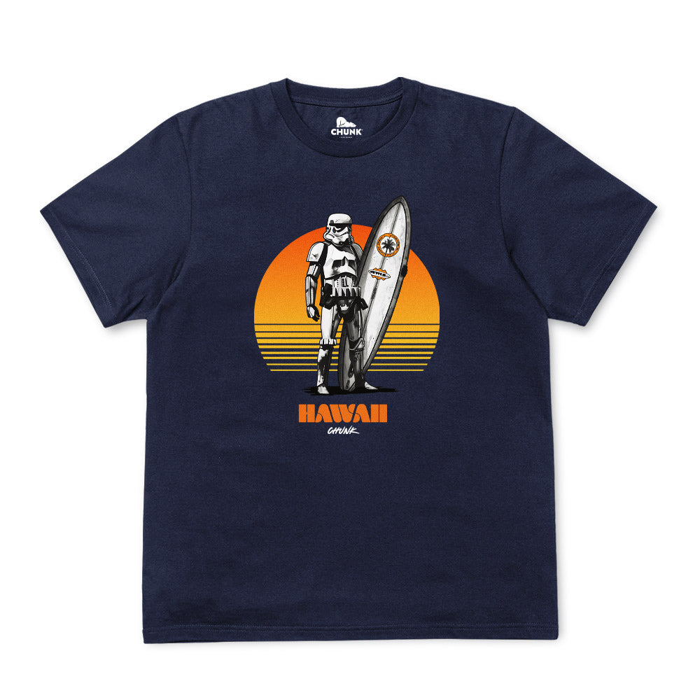 Hawaii Surfer French Navy T-Shirt