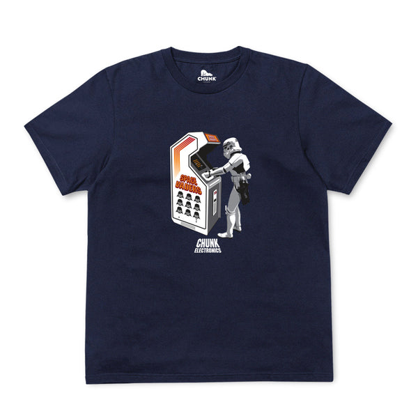 Space Vaders French Navy T-Shirt