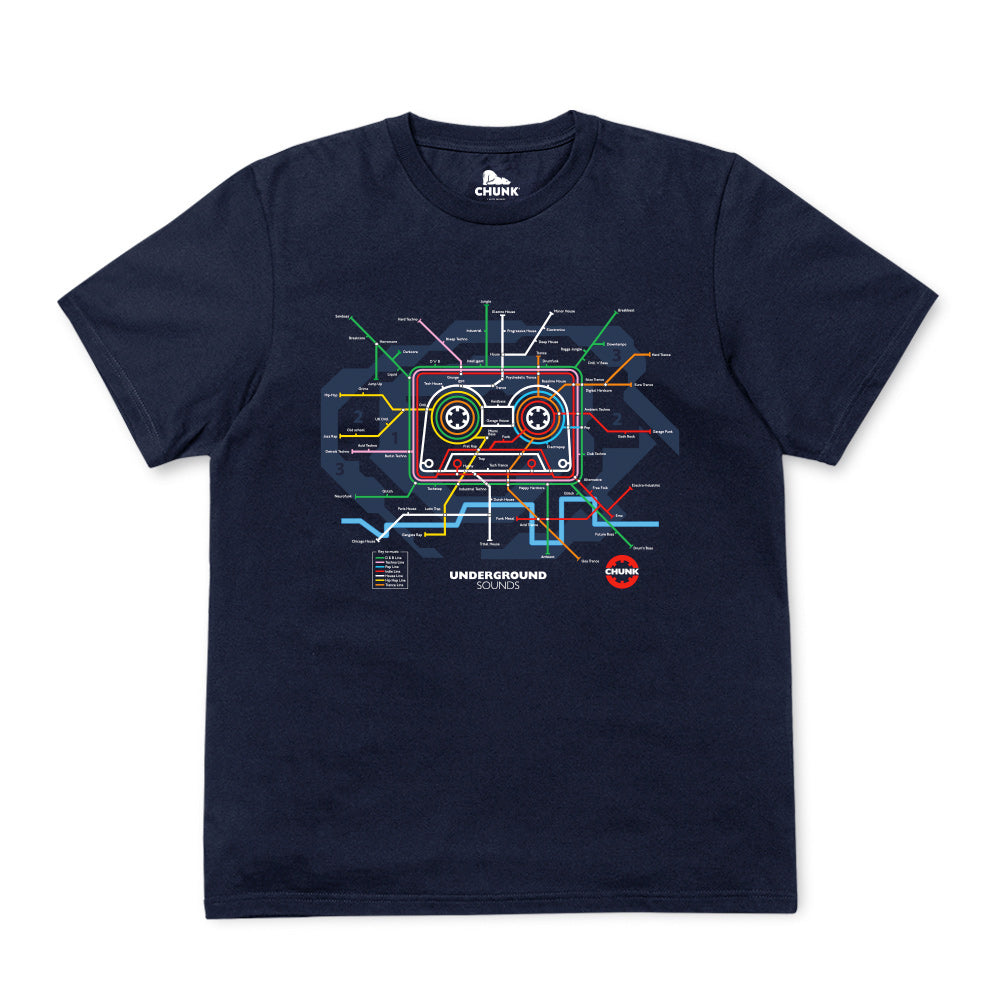 Underground Sounds French Navy T-Shirt