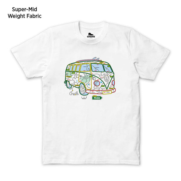 Surf Ride White T-Shirt