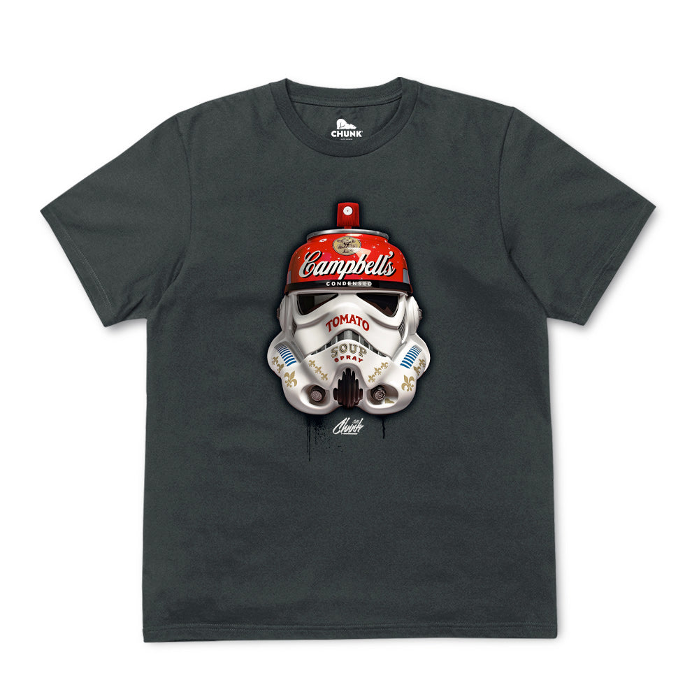 Trooper Spray Ink Grey T-Shirt