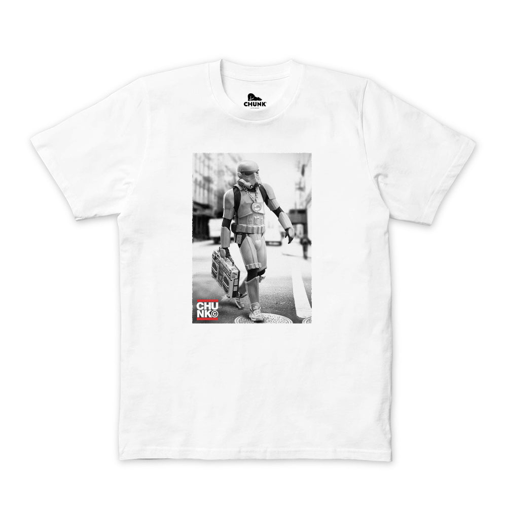 Boombox Trooper White T-Shirt