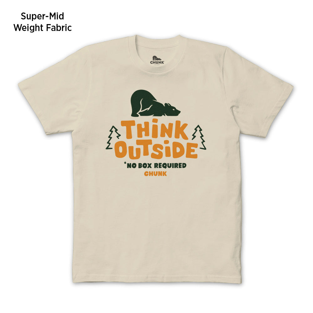 Think Outside Light Beige T-Shirt