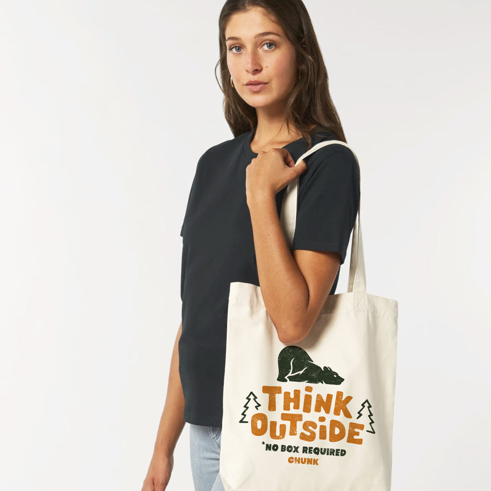 Think Outside Natural Tote Bag