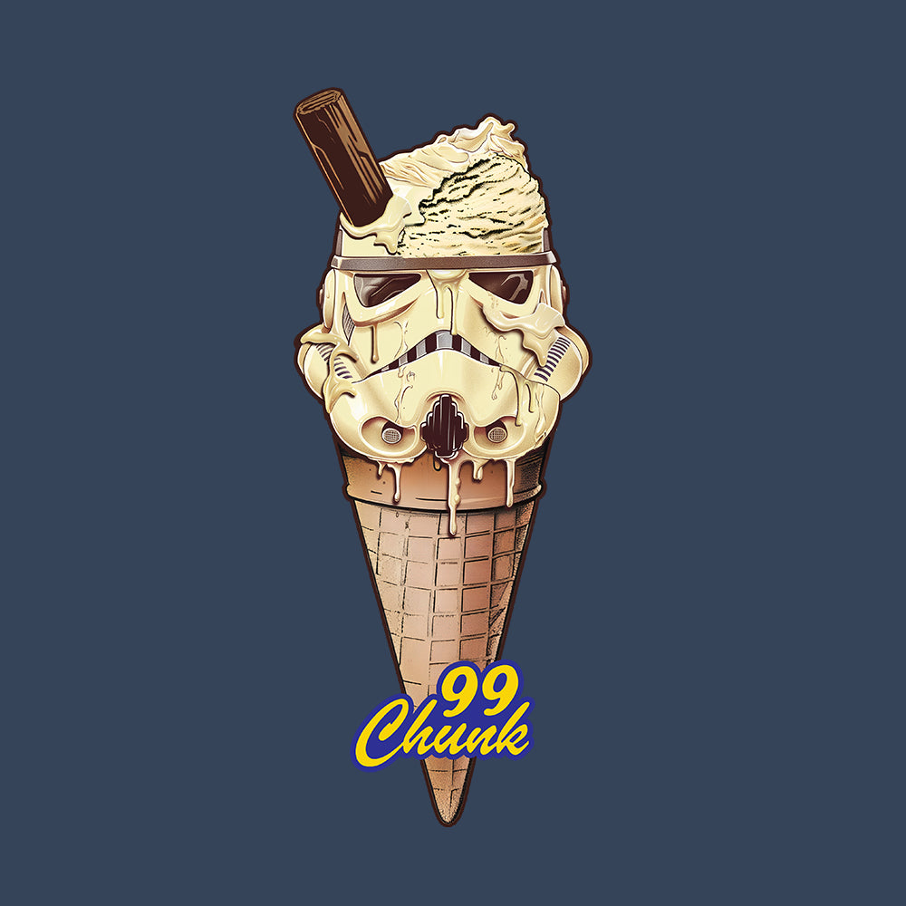 Trooper Ice Cream Faded Denim T-Shirt