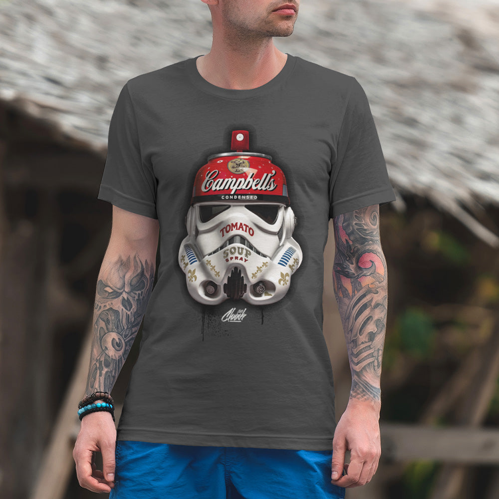 Trooper Spray Ink Grey T-Shirt