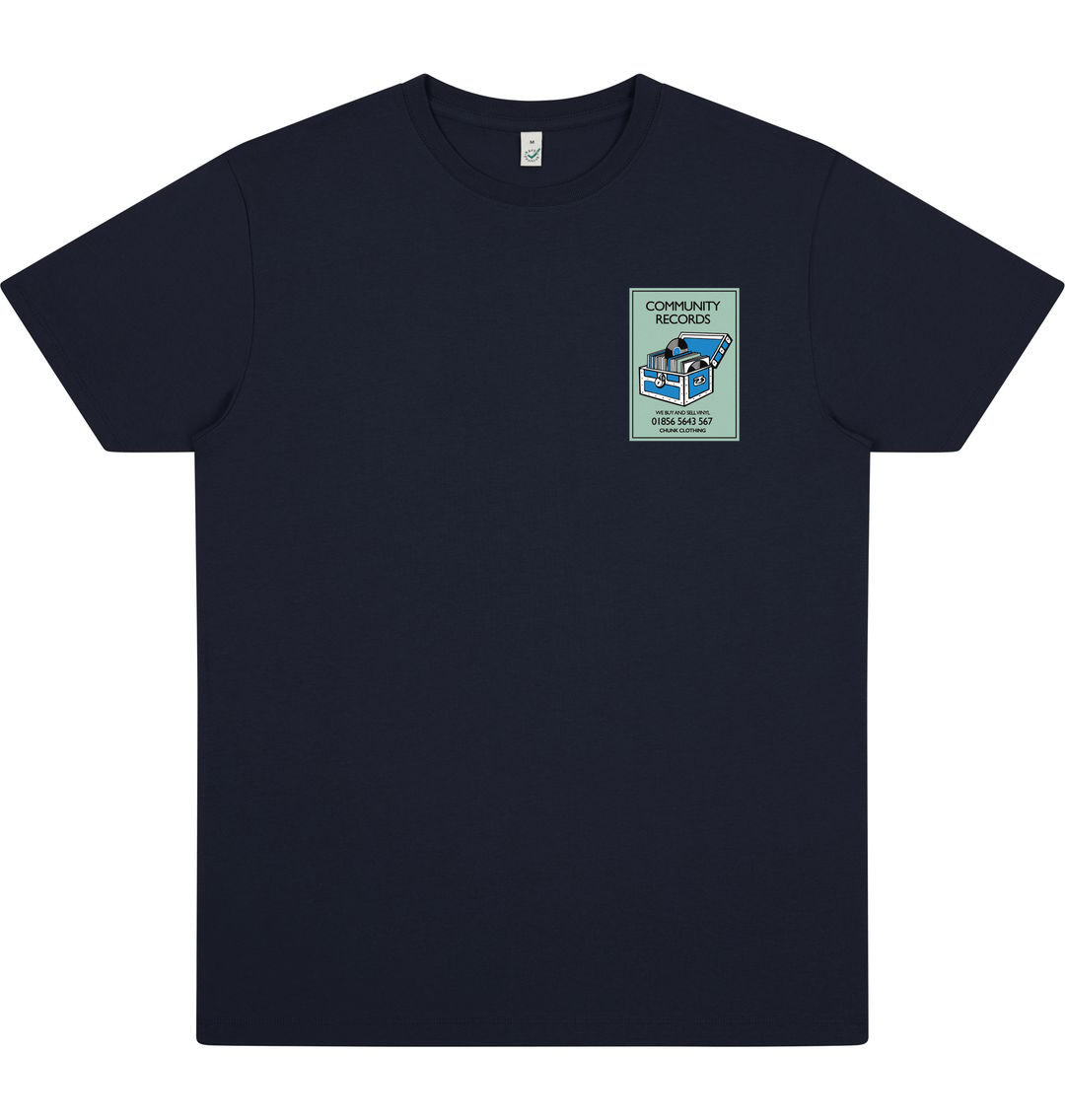 French navy Printed T-shirt