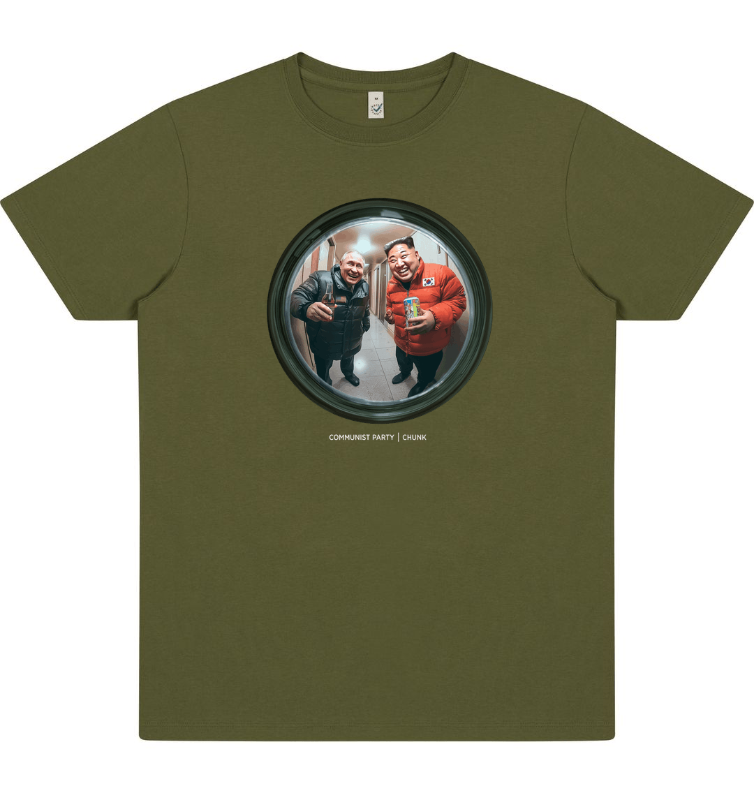 Forest Green Printed T-shirt