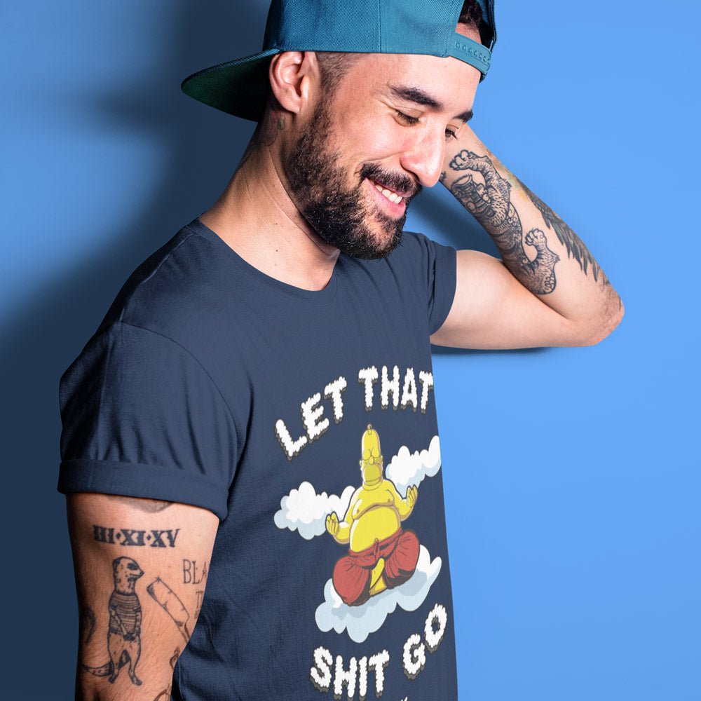 Let That Shit Go Navy T-Shirt