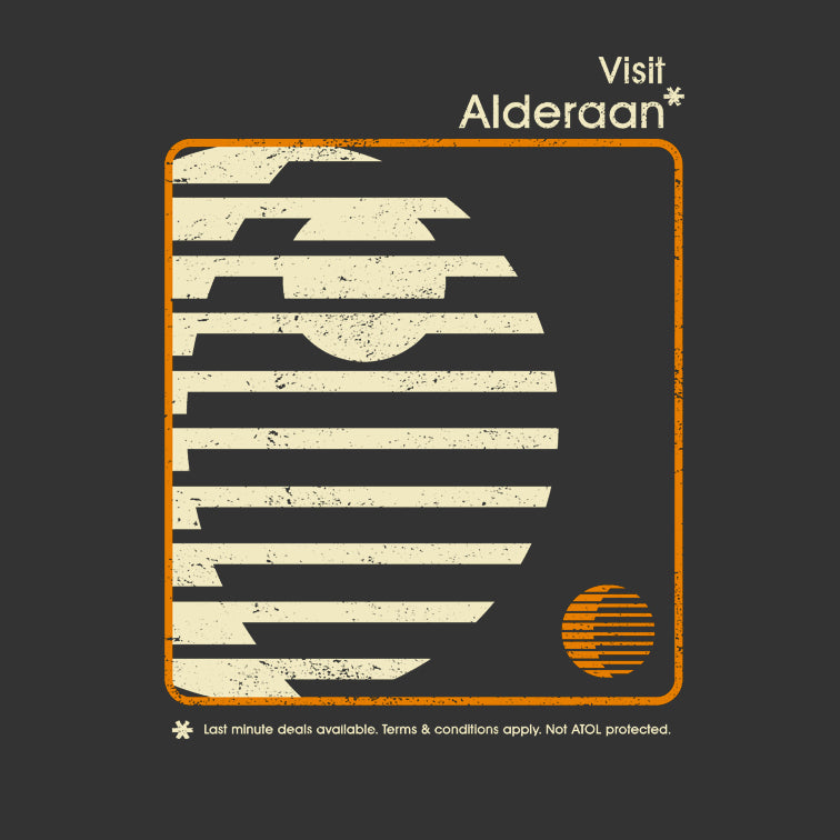 Visit Alderaan Charcoal T-Shirt