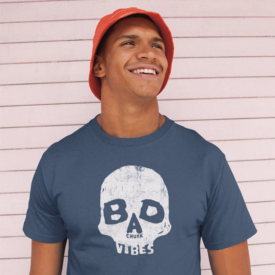 Bad Vibes Faded Denim T-Shirt