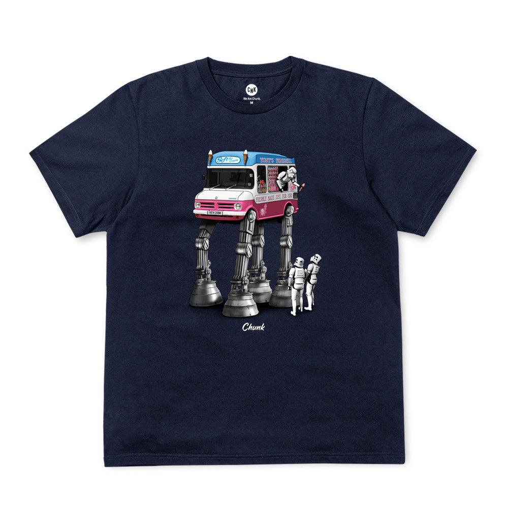 Walking Ice Cream Navy T-Shirt