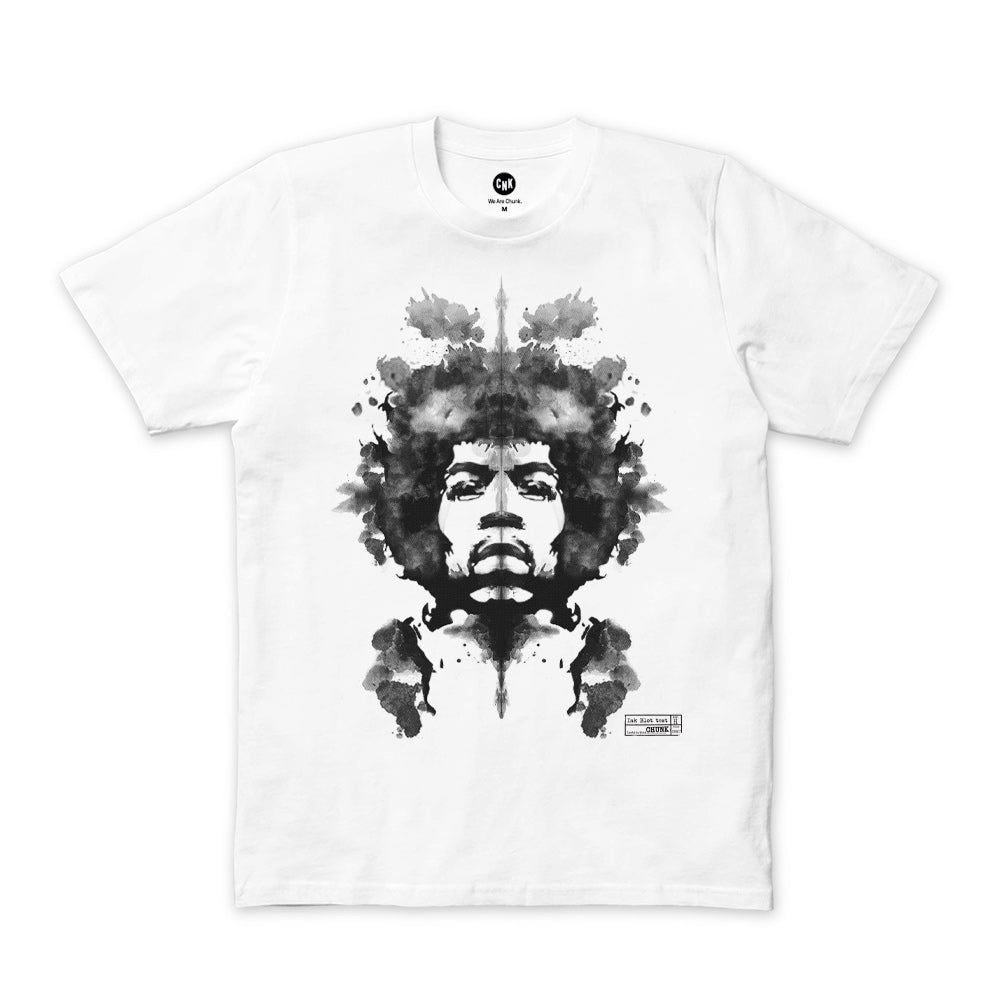 Chunk Ink Blot White TShirt Chunk Clothing
