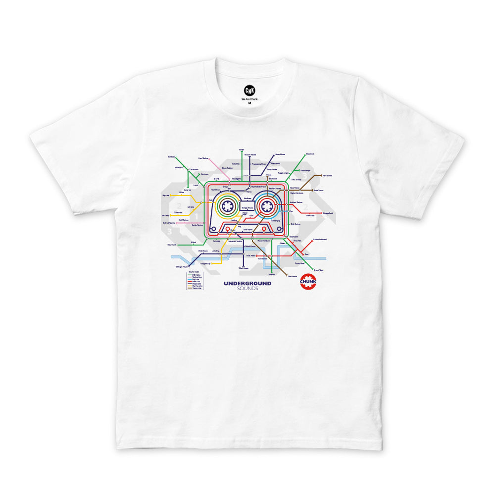 Underground Sounds White T-Shirt